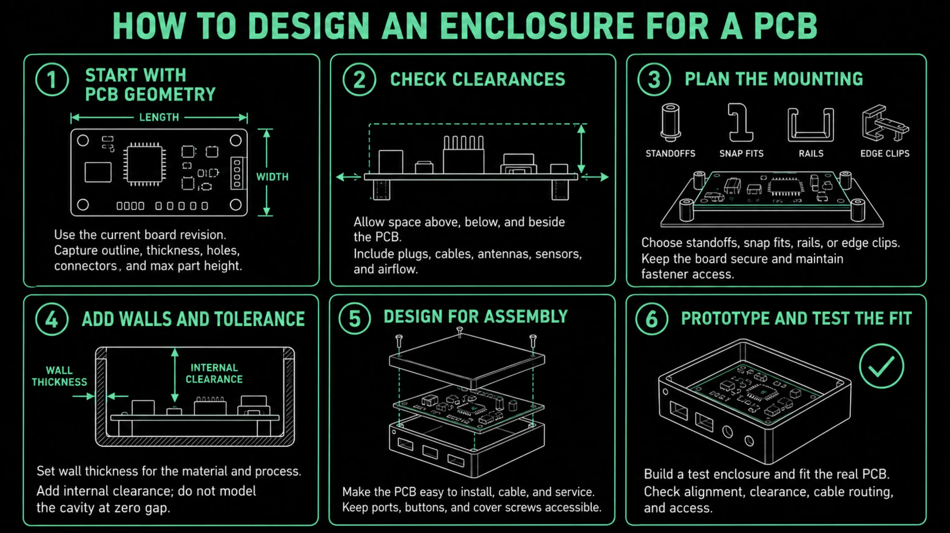 Illustration for pcb enclosure design