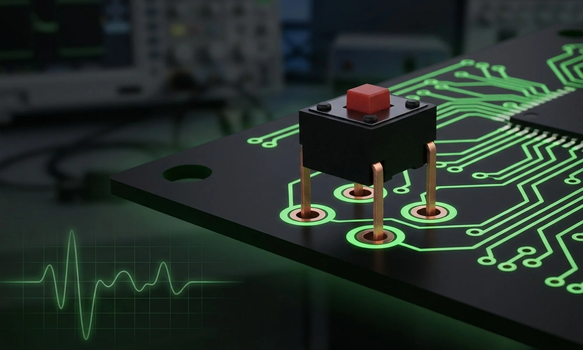Tactile Switches: Wiring, Debouncing, and PCB Design